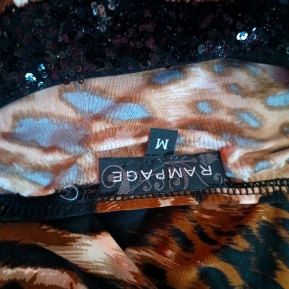 Rampage Y2K Ladies Animal Print Balloon Mini Dress (Size Medium) - Picture 10 of 11